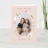 Easter Petals Photo Card