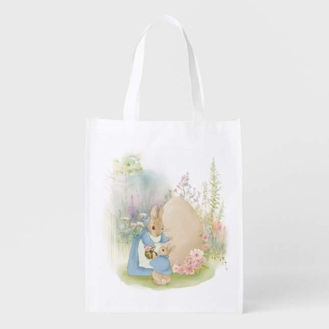 Easter Peter Rabbit grocery bag (Front)