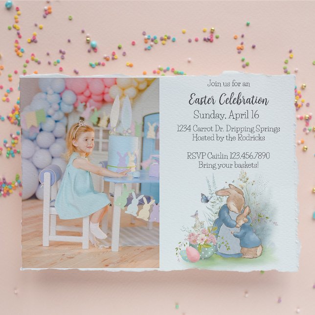 Easter Peter Rabbit Invitation (Creator Uploaded)