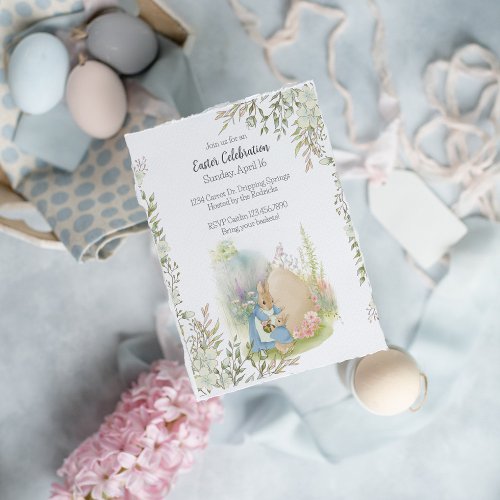 Easter Peter Rabbit Invitation