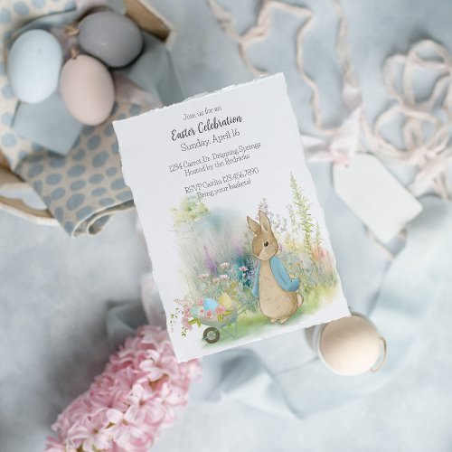 Easter Peter Rabbit Invitation