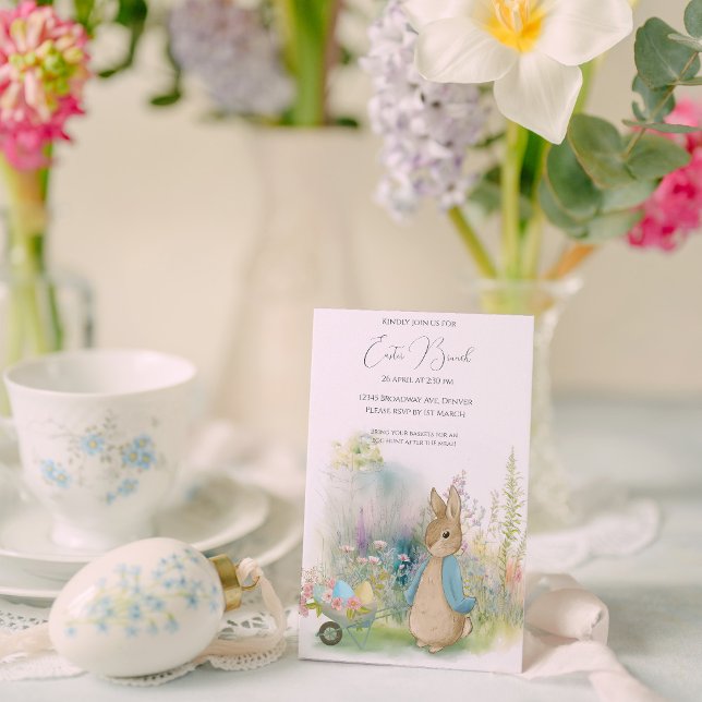 Easter Peter Rabbit Invitation (Creator Uploaded)