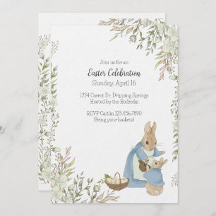 Easter Peter Rabbit Invitation