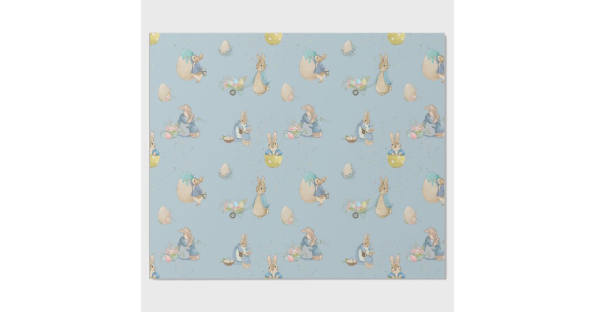 Easter Peter Rabbit Wrapping Paper Zazzle