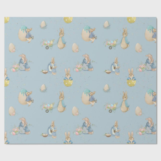 Easter Peter Rabbit Wrapping Paper (Flat)