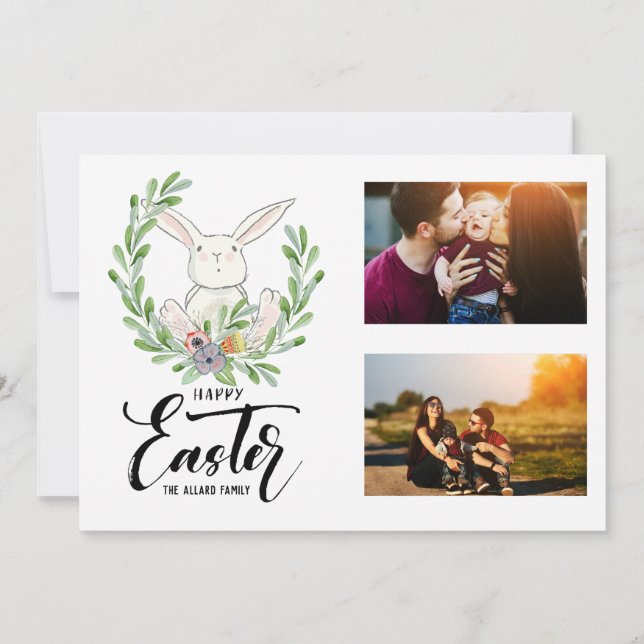 Easter Photo Card | Little Bunny (Front)