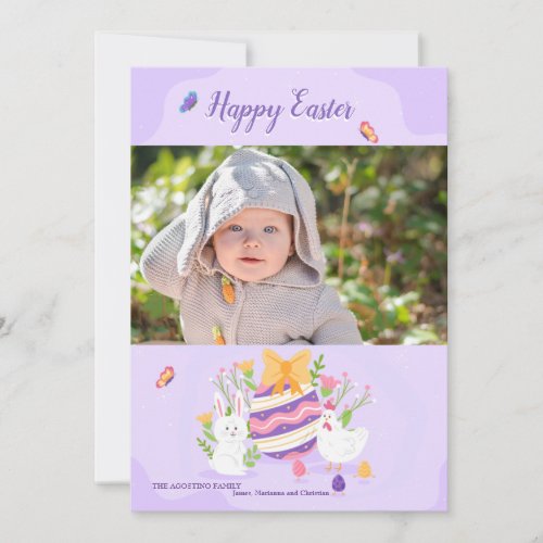 Easter Photo Frame Greeting Card