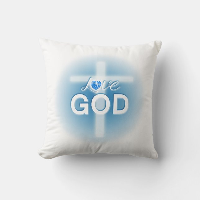 Easter pillows, Love God, Jesus  Throw Pillow (Front)