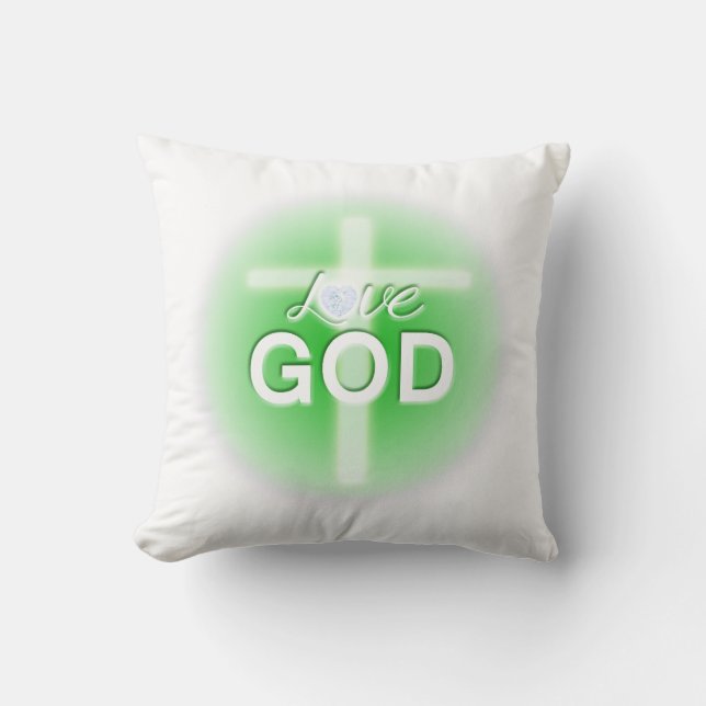 Easter pillows, Love God, Jesus Throw Pillow (Front)