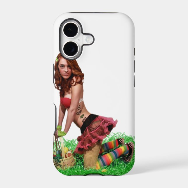 Easter Pin Up Iphone Case (Back)