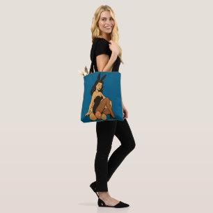 Easter Pin-Up – Sensual Bunny Girl with Vintage Ch Tote Bag