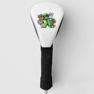 Easter Pixel Gamer Bunny Gaming Toddler Boys Kids  Golf Head Cover