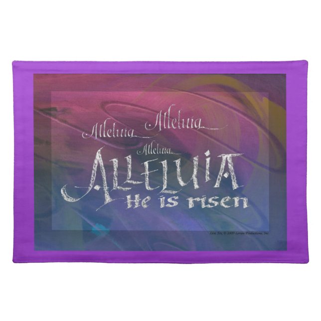 Easter Placemat - Alleluia He Is Risen (Front)