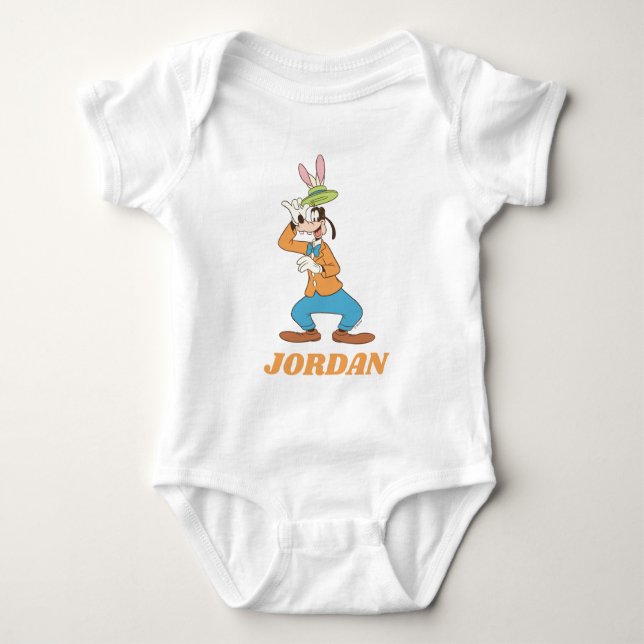 Easter Pluto with Easter Bunny Ears 2 Baby Bodysuit (Front)