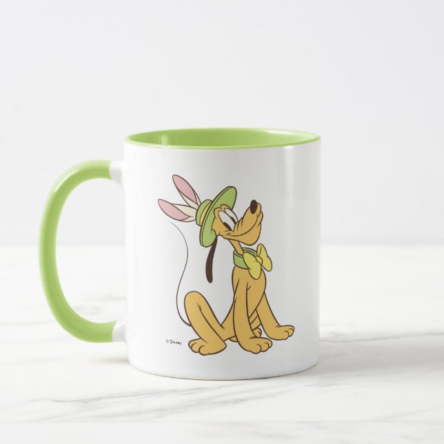 Easter Pluto with Easter Bunny Ears Mug (Left)