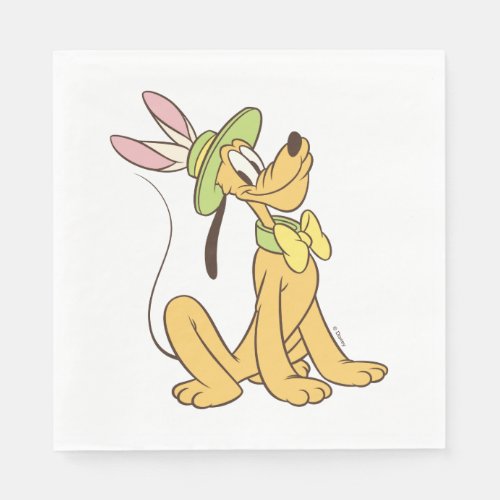 Easter Pluto with Easter Bunny Ears Napkins