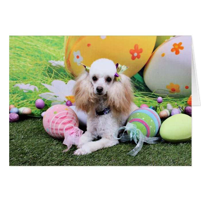 Easter   Poodle   Dolly Greeting Card