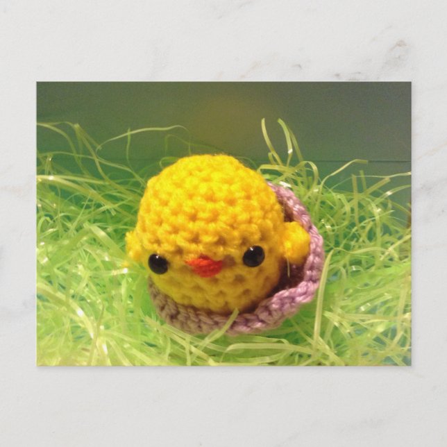 Easter postcard baby chick (Front)