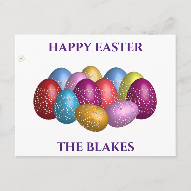 Easter postcard personalized. (Front)