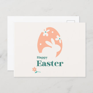 Easter Postcards Bunny Card Happy Easter