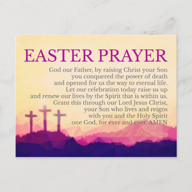 EASTER PRAYER CARD (Front)
