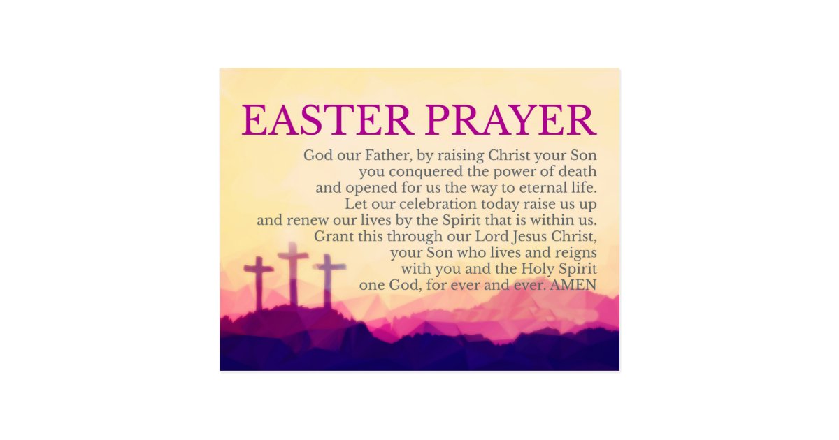 EASTER PRAYER CARD | Zazzle.com