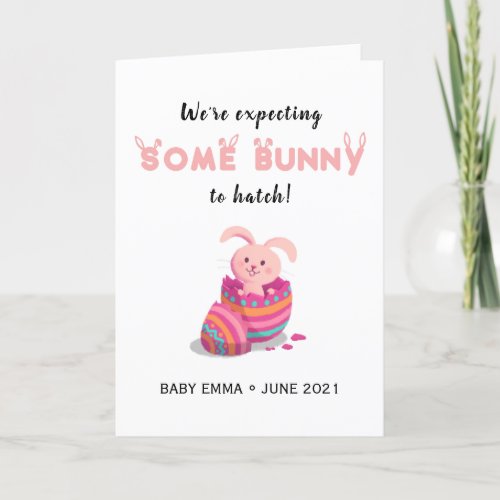 Easter pregnancy announcement rabbit funny