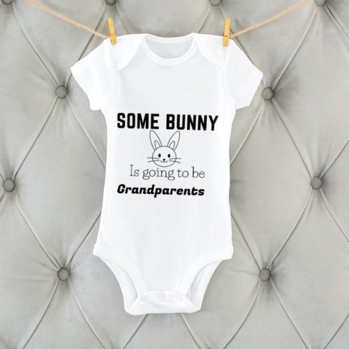Easter pregnancy announcement somebunny going to baby bodysuit