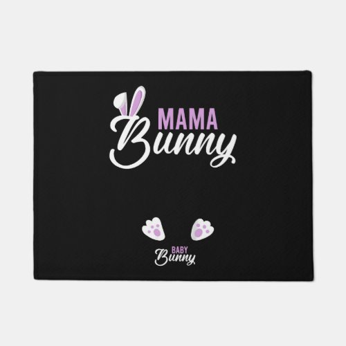 Easter Pregnancy Quote Pregnant Mom Mama Bunny Bab Doormat