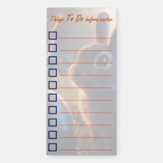 Easter Preparations Checklist Magnetic Notepad