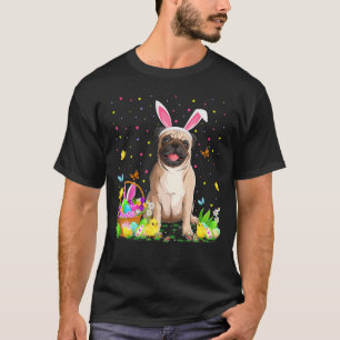 Easter Pug Dog Bunny Egg Hunting Pug Easter Sunday T-Shirt