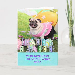 Easter - Pug - Hannah Holiday Card