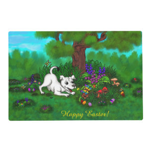 Easter - Puppy Capo and Butterfly Pet Mat