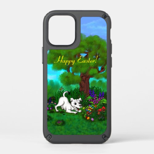 Easter _ Puppy Capo and Butterfly Speck iPhone 12 Mini Case