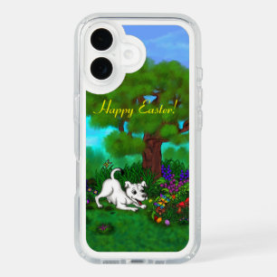 Easter - Puppy Capo and Butterfly iPhone 16 Case