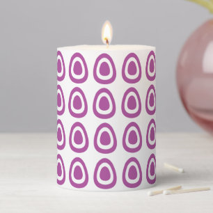 Easter Purple Easter Eggs Easter  Pillar Candle