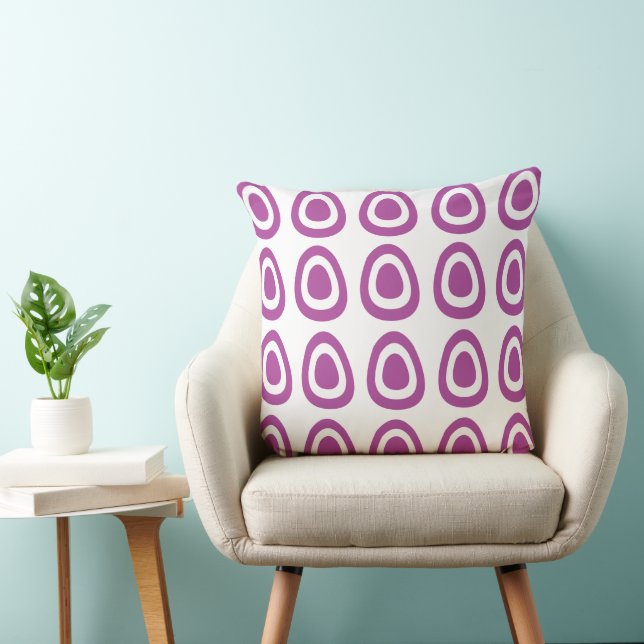 Easter Purple Easter Eggs Easter Throw Pillow (Chair)