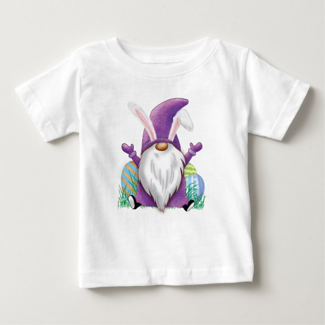 Easter Purple Gnome    Baby T-Shirt (Front)