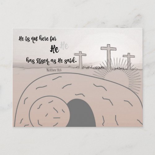 Easter Quote Bible Verse Holiday Postcard