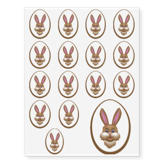 Easter Rabbit 6.2 Temporary Tattoos