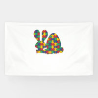 Easter Rabbit Autism Awareness Puzzle Piece Autist