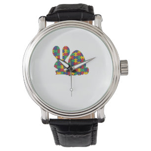 Easter Rabbit Autism Awareness Puzzle Piece Autist Watch