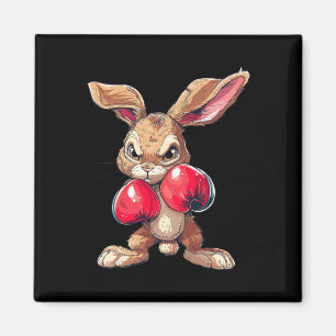 Easter Rabbit Bunny Boxer Boxing Kickboxing Martia Magnet