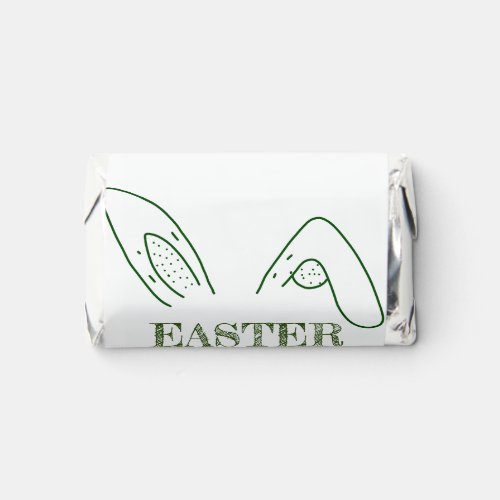 Easter rabbit bunny ears add name text editable te hersheys miniatures