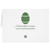 Easter Rabbit Card (Back Horizontal)