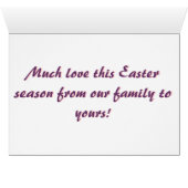 Easter Rabbit Card (Inside Horizontal (Bottom))