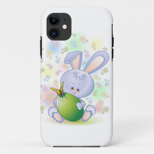 Easter Rabbit Egg and Flowers iPhone 5 Case