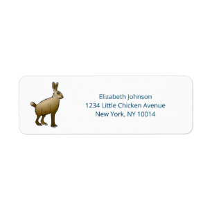Easter Rabbit Label