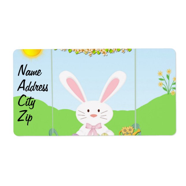 Easter rabbit label (Front)