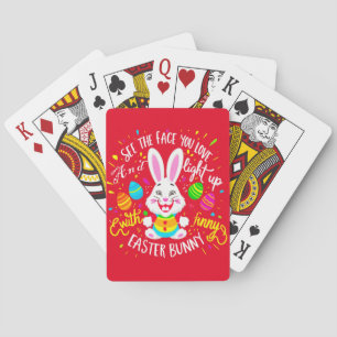 Easter Rabbit Lover Gifts Poker Cards